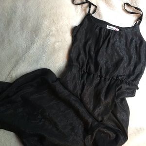 Black strap maxi Dress